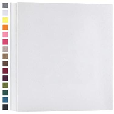 Imagem de Álbum de fotos Potricher para 10 x 15 1000 Fotos de Linho Capacidade Extra Grande para Casamento Família Bebê (Branco, 1000 Bolsos)