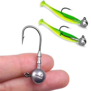 Imagem de Anzóis Jig Head Versáteis 3.5g-14g Com Rosca, Afiados, De Carbono Para