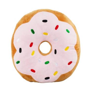 Imagem de Almofada Rosquinha Sabor Morango 33cm - Pelúcia - Fofy Toys