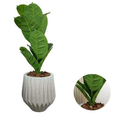 Imagem de Planta Ficus Artificial Jiboia Com Vaso Origami Polietileno - PlantaIm