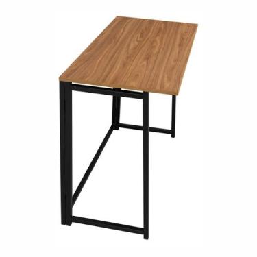 Imagem de Mesa ecrivaninha estudo escritorio dobravel ciplafe link tubo preto fo