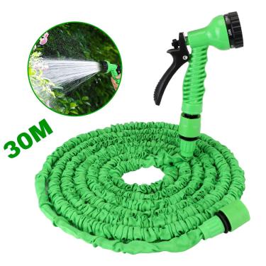 Imagem de Mangueira De Jardim Flexível Retrátil De 7m a 30 metros Expansível Mágica Jato Forte Regulável Reforçada