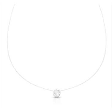 Imagem de Colar Com Pingente Aço Inox Ponto De Luz No Fio De Nylon - Magazine wo