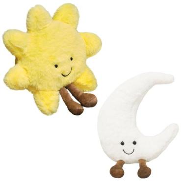 Imagem de Brinquedo de pelúcia Sun Moon Stuffed Animal Doll, decoração de quarto