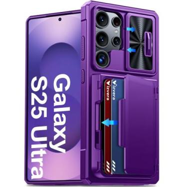 Imagem de Capa de telefone Vizvera para Samsung Galaxy S25 Ultra com carteira