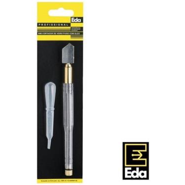 Imagem de Cortador Corta Vidro Espelho Diamante Manual Estilete Óleo