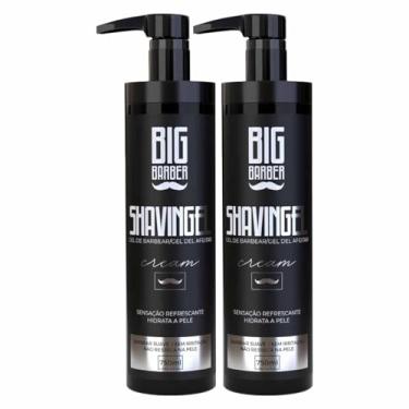 Imagem de Kit 2x Shaving Gel De Barbear Cream 750ml Bancada Big Barber
