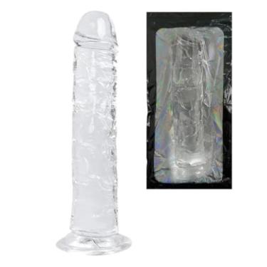 Imagem de Pênis Realístico Em Jelly Com Ventosa 20 X 3,8 Cm Prazer Intenso Preenche e Satisfaz Sexo Realista