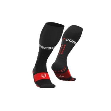 Imagem de Meia de Compressão Cano Alto - Full Socks V3 Preta - Compressport, T2