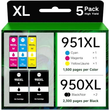 Imagem de Cartuchos de tinta de substituição 950XL 951XL para HP 950 XL 951 Pacote combo para impressoras HP Office Jet Pro 8100 8110 8600 8610 8615 8616 8620 8625 8630 8640 8660 2511 dw 271 dw 276dw (pacote