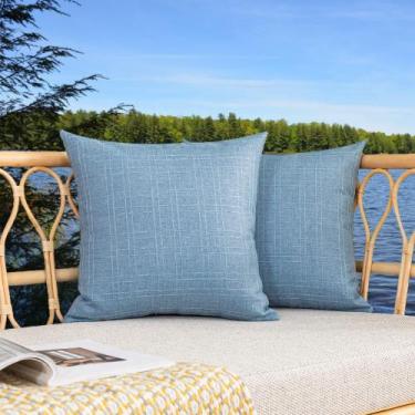 Imagem de Capas de travesseiro Kevin Textile Waterproof 60x60cm azul claro - K K