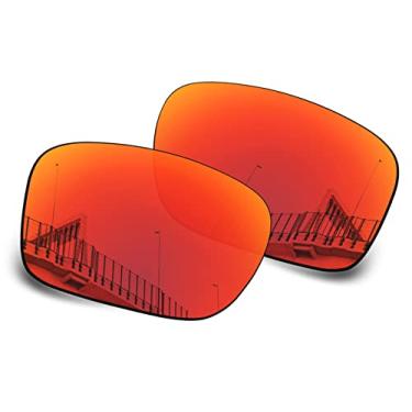 Imagem de Well-aimed Lentes de reposição polarizadas de 1,5 mm para óculos de sol Oakley Fuel Cell OO9096, antiarranhões, resistente a impactos, proteção UV, irídio vermelho