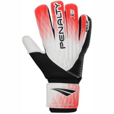 Imagem de Luva Goleiro Penalty Delta Training, Branco, Vermelho, Preto, 9