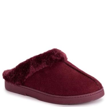 Imagem de MUK LUKS Tamanco feminino de camurça, Merlot, 7-8