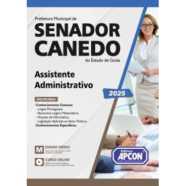 Imagem de Apostila Prefeitura de Senador Canedo GO Assistente Administrativo - A