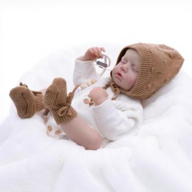 Imagem de Roupa feminina de malha macia Reborn Baby Doll Cloveray de 51 cm