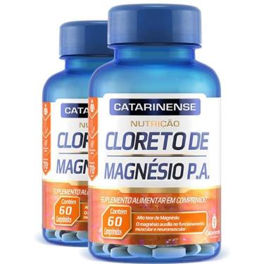 Imagem de Kit 2 Cloreto De Magnésio P.a. Catarinense 60 Cápsulas