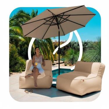 Imagem de Poltrona Impermeável para Área Externa Joy Kit com 2 - Eco Flame - Eco