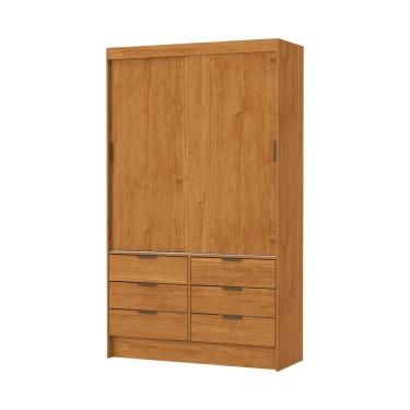 Imagem de Guarda Roupa Sevilha 2 Portas De Correr Sem Espelho Carioca Moveis Cinamomo