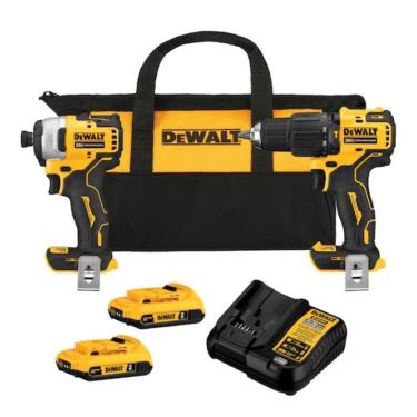 Imagem de Kit Furadeira Parafusadeira Dcd709 + Parafusadeira Impacto Dcf809 Atomic 20v Dewalt Dck279d2-br