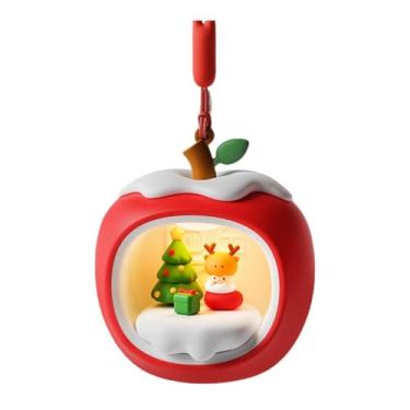 Imagem de Bothyi Luminária de cabeceira em formato de maçã para quarto infantil, decoração natalina com desenhos animados, ideal para meninos e meninas. Perfeita para