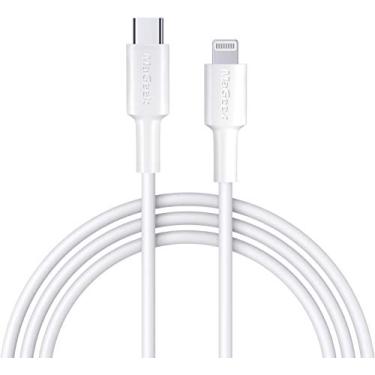 Imagem de MaGeek Cabo USB C para Lightning, [certificado MFi] Cabo de carregamento rápido para iPhone 11/Pro/Max/X/XS/XR/XS Max/8/Plus/iPad/Airpods Pro (1 peça_1,8 m_branco)