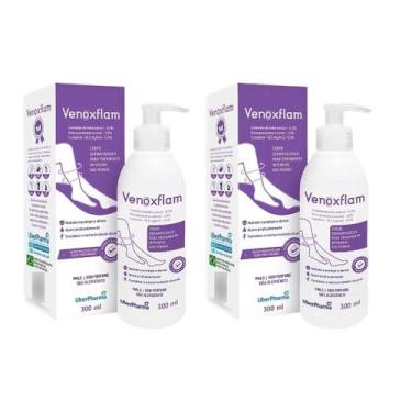 Imagem de Kit 2 Venoxflam Creme Para Pernas Varizes 300ml - Uberpharma
