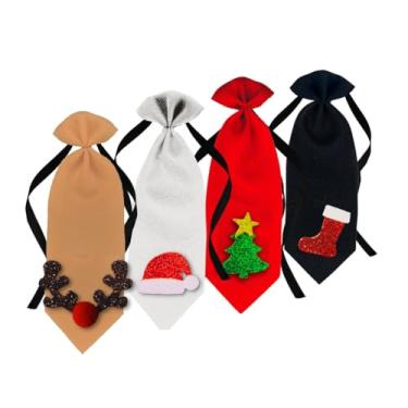 Imagem de Kit 100 Gravata Aplique Cachorro Pet Shop Banho Tosa Natal