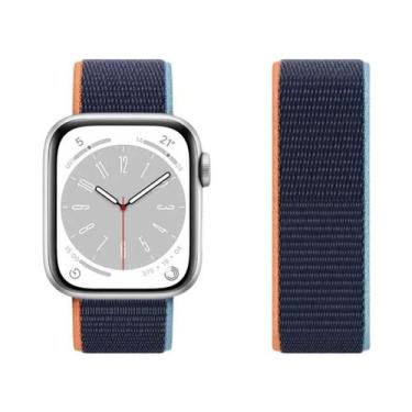 Imagem de Pulseira De Nylon Para Apple Watch Band 44mm 42 40mm 45mm 38 41mm Brac