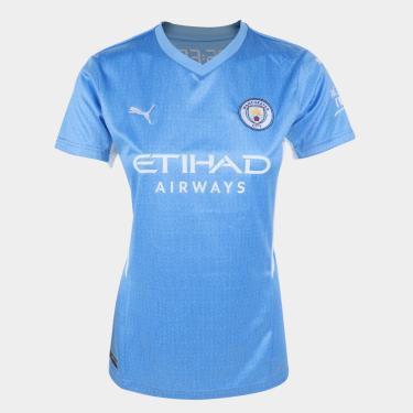 Imagem de Camisa Manchester City Home 21/22 s/n° Torcedor Puma Feminina-Feminino