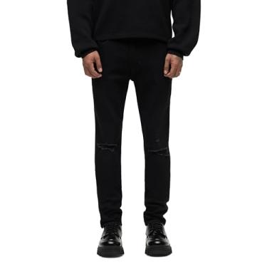 Imagem de HUDSON Calça jeans masculina Zack Skinny, Tinta destruída, 34