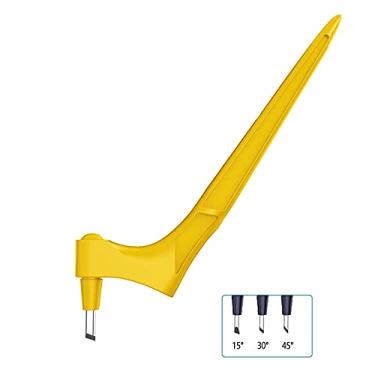 Imagem de Faca de Arte Precisão em Aço Inoxidável Cortador Manual com Rotação 360 Graus Lâminas Substituição Três Ângulos Diferentes para Ferramentas Corte Scrapbook Artes e Hobbys