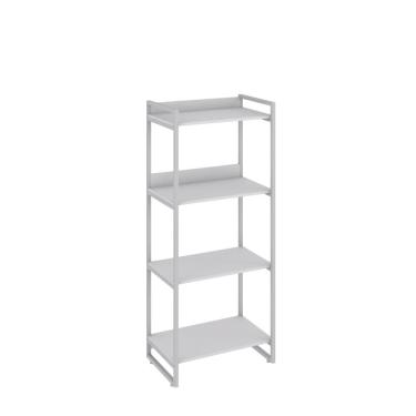 Imagem de Estante Kuadra 60x40x146cm C/04 Prateleiras Branco Chess / Est.branca Branco Chess / Est.branca