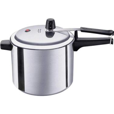 Imagem de Panela de Pressão de 4,5 litros em Alumínio Escovado Prata