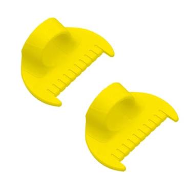 Imagem de Ferramenta de costura simples de 2 peças – ferramenta de costura de borda de plástico durável para projetos de costura manual DIY, espaçamento de 4 mm, ótimo acessório de costura e calcador, 2 peças