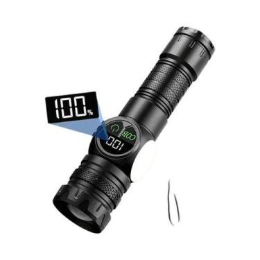 Imagem de Lanterna LED Recarregável Super Brilhante USB De Longo Alcance À Prova