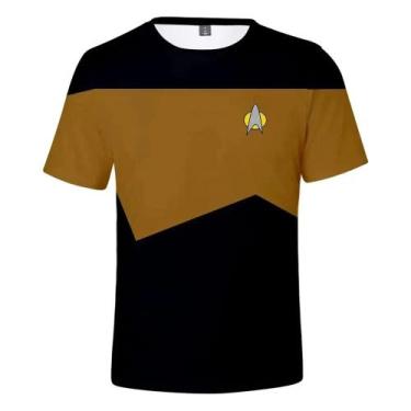 Imagem de Camiseta Unissex Star Trek Sci-Fi Com Estampa 3D Little Rocket Summer 