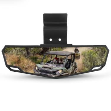 Imagem de Espelho retrovisor UTV, espelho retrovisor central UTV convexo compatível com Polaris RZR PRO XP /4, 570 900 1000/Crew 2015-2025, XP 1000/Crew 2017-2025, Can Am Defender, campo de visão amplo claro