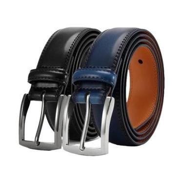 Imagem de Cinto De Couro Genuíno Masculino plus Size Com Fivela De Agulha Casual