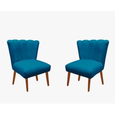 Imagem de 02 Cadeira Pétala Flor Para Sala de estar Penteadeira - Sonho das Polt