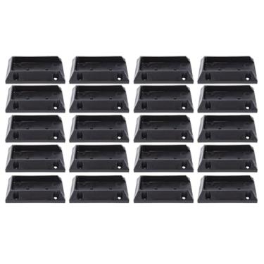 Imagem de Asixxsix Conectores de Suporte de Corrimão de Convés, 20 Peças de Suportes de 2 X 4 Polegadas para Poste de Madeira de Corrimão, Hardware de Convés de Nylon Resistente para Cerca