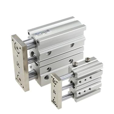 Imagem de Cilindro de ar série MGPM32/40/50 Stroke 20/25/30/40/50/75/100/125 SMC cilindro fino de três eixos com haste (MPGM50, curso 75 mm)