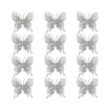 Imagem de Enfeites De Natal Em Forma De Borboleta 510 Peças Decorações Pendentes