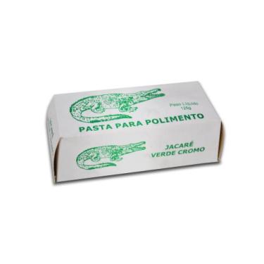 Imagem de Pasta Abrasiva Jacaré Verde Cromo 125 g  Polimento e Afiação de Facas 
