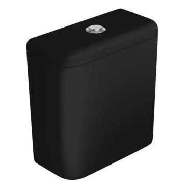 Imagem de Caixa Acoplada com Acionamento Deca Duo Ébano Fosco Cromado CD.11F.94