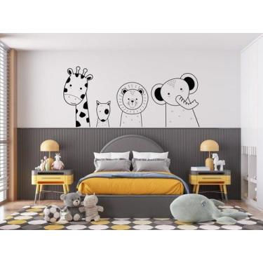 Imagem de Adesivo de parede decorativo animais - Ambiente Dekorado, 70CM