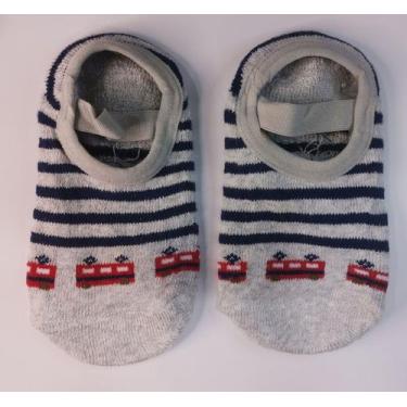 Imagem de Meia Sapatilha Pilates Infantil menino com Estampas Antiderrapante han