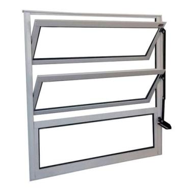 Imagem de Vitro Basculante de Alumínio  0,80 X 1,00 Linha All Soft Cor Branco