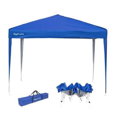 Imagem de Tenda Gazebo Sanfonada Dobrável 3X3M Summer Azul O2Flow