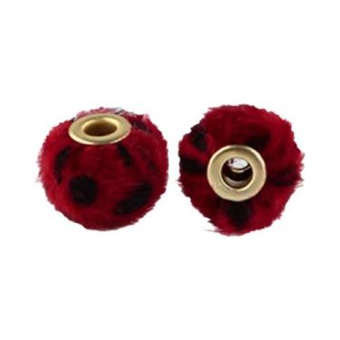 Imagem de Contas De Leopardo De Pelúcia Com Furo Grande, 10 Peças, Berloques Esp